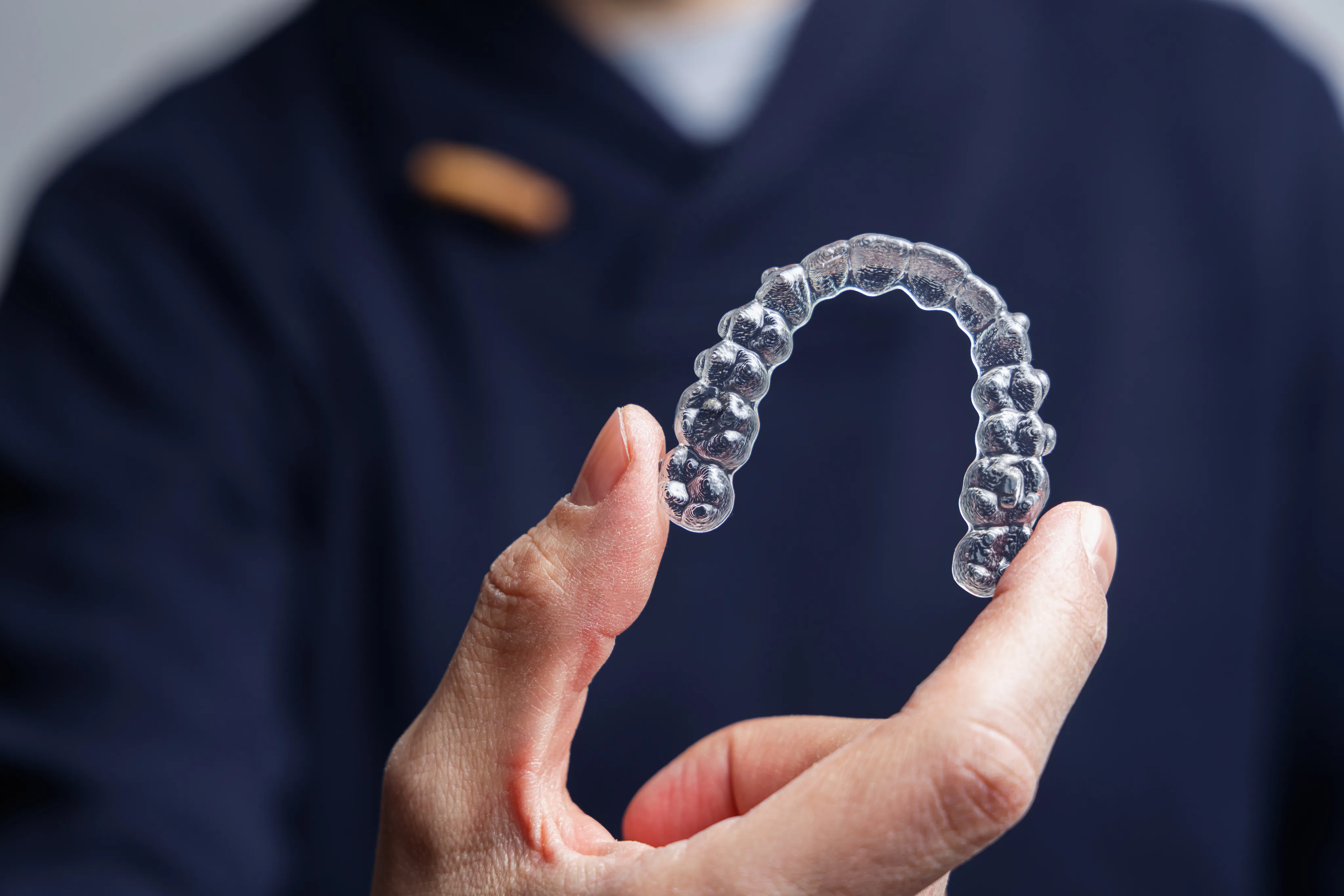 Clear aligner trays for teeth straightening